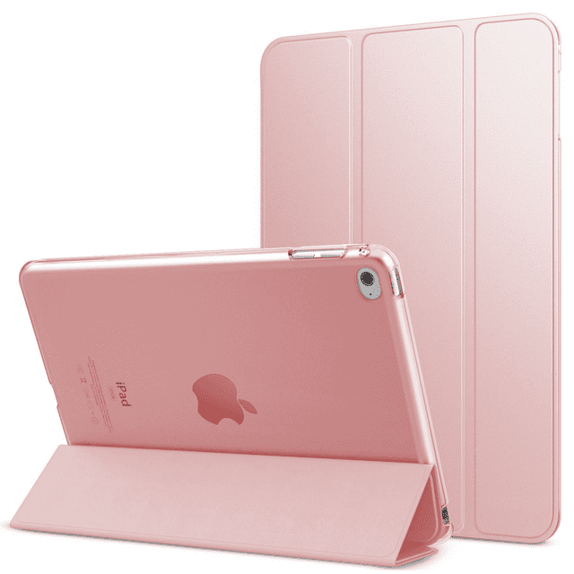 Étui de Protection pour iPad Mini 4, Étui Intelligent Mince en Cuir Populaire avec Fonction Réveil/sommeil Automatique pour iPad Mini 4 ROSE Doré