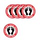 thumbnail image 1 of Advancent Calcomanía direccional de 5 piezas, pegatinas de suelo de distancia social, señal de suelo autoadhesiva, marcadores resistentes al desgaste, Decoración del hogar XG001 Advancent HA060828-01B, 1 of 6