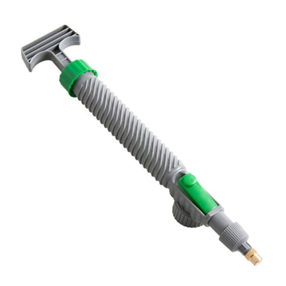 Tunhigl 2-Pack Manual High Pressure Pump Spray Nozzle - Adjustable Garden Watering & Cleaning Bottle Attachment for Plastic Beverage Green