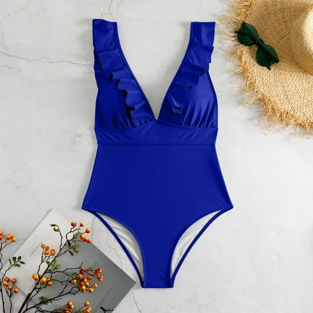 Women Solid Bandage Fashion Sexy Bra Beach Set Swimsuit Bikinis  Women s Bikini Set  Bralette Tankini  Beachwear  Beach Bikini  Women s Swimwear  Summer Swimwear  Women s Bikini Cover-Up | Blue L