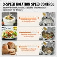 thumbnail image 3 of KFFKFF Industrial Grade Food Blender, 28.5L Professional Standing Blender with 3 Variable Speeds, 1100W Bread Blender with Stainless Steel Container and 3 Blending Accessories, 3 of 9