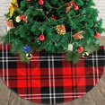 thumbnail image 3 of Falda para árbol de Navidad con diseño de cuadros escoceses, suave y divertida, con diseño de jaula escocesa, decoración navideña de granja de 48", 3 of 4