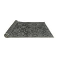 thumbnail image 2 of Ahgly Company Indoor Round Abstract Gray Modern Area Rugs, 5' Round, 2 of 4