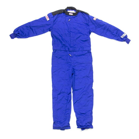G-Force Blue Small Single Layer GF145 1 Piece Driving Suit P/N (Best One Piece Motorcycle Suit)
