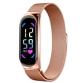 thumbnail image 1 of Pulsera electrónica LED con hebilla magnética Milán con reloj electrónico digital de color amor, 1 of 6