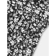 thumbnail image 4 of jinghuiyue Womens Boho Floral Midi Skirt Elastic High Waist A Line Flowy Swing Casual Beach Skirts L, 4 of 7