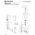 thumbnail image 4 of Kingston Brass KB6401YL Yosemite One-Handle 1-Hole Bathroom Faucet with Deck Plate and Pop-Up Drain in Polished Chrome, 4 of 5