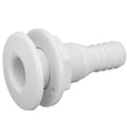 thumbnail image 4 of Boat Through Hull Connector 3/4in ABS Plastic Hose Coupling Drain Outlet AccessoryWhite, 4 of 14