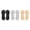 Black+Gray+Skin, variant on Deago 3 Pairs No Show Socks Women Nylon Ultra Low Cut Non-Slip Thin Liner Socks Invisible Hidden Socks for Flats (Multi-color)