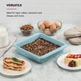 thumbnail image 5 of KitchenAid Aluminized Steel Nonstick 9-inch Square Cake Pan and Baking Dish, Mineral Water Blue, 5 of 8