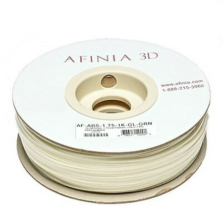 AFINIA Value-Line ABS Filament for 3D Printers, Glow-in-the-Dark Green