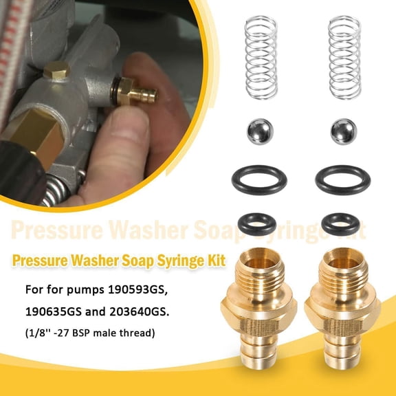 Pressure Washer Chemical Soap Injector Kit for Briggs/Stratton 190593GS/190635GS