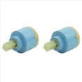 thumbnail image 1 of 2pcs 40 mm Ceramic for Single Lever Faucets Bath/ Kitchen Light Blue,2 x ceramic cartridge,light blue, 1 of 3