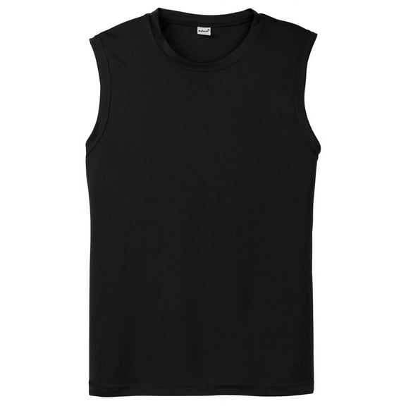 Mafoose Men's Sleeveless PosiCharge Competitor Tee Shirt Black XS