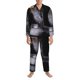 thumbnail image 3 of Balery Black Cobra Snake Pijama para Hombre de Dos Piezas con Manga Larga, Conjunto de Dormir y Descanso Suave con Bolsillos-Medium, 3 of 7