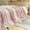 Pink, variant on Fluffy Boho Throw Blanket Ombre | Gradient Plush, Soft, Fuzzy, Decorative Accent Throw Blanket for Couch Sofa Bed | Cozy Warm Decorative Furry Faux Fur Blanket (79''x91'')