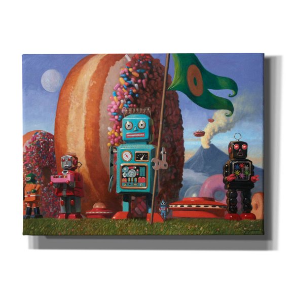 Epic Graffiti 'Landing Party 7' by Eric Joyner, Canvas Wall Art, 16"x12"