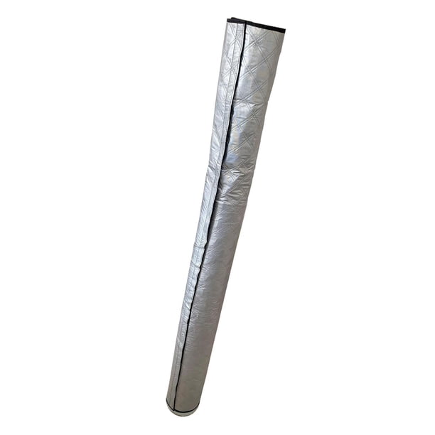 Funda protectora para manguera de aire acondicionado portátil, a prueba de polvo y con aislamiento térmico. Plata