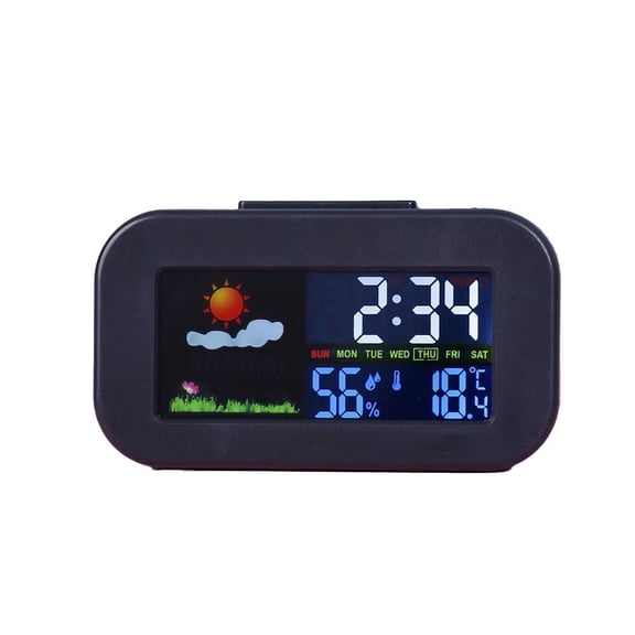 Digital Thermometer Hygrometer, Portable Indoor Temperature Humidity Monitor for Household and Refrigerator, 1 Count