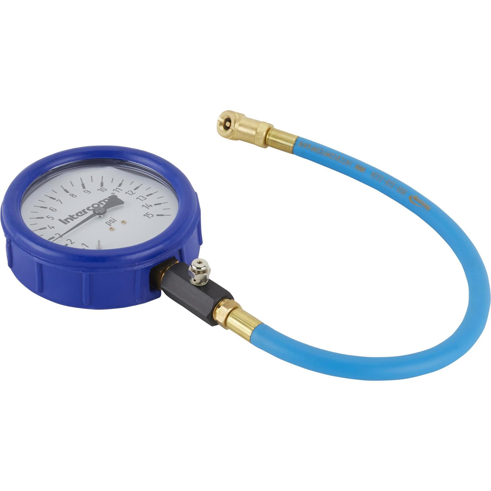 Intercomp 360058 4" Glow-In-The-Dark Tire Pressure Gauge, 15 PSI