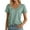 Light Green, variant on MIXUE Boho Tops For Women Summer Solid Color V Neck Short Sleeve Soft Casual Basic Pullover Shirts For Women Tshirts Activewear,Red,S
