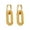 Gold, variant on Chunky Chain Link Hoop Earrings for Women Gold or Silver Stainless Steel Ginger Lyne Collection