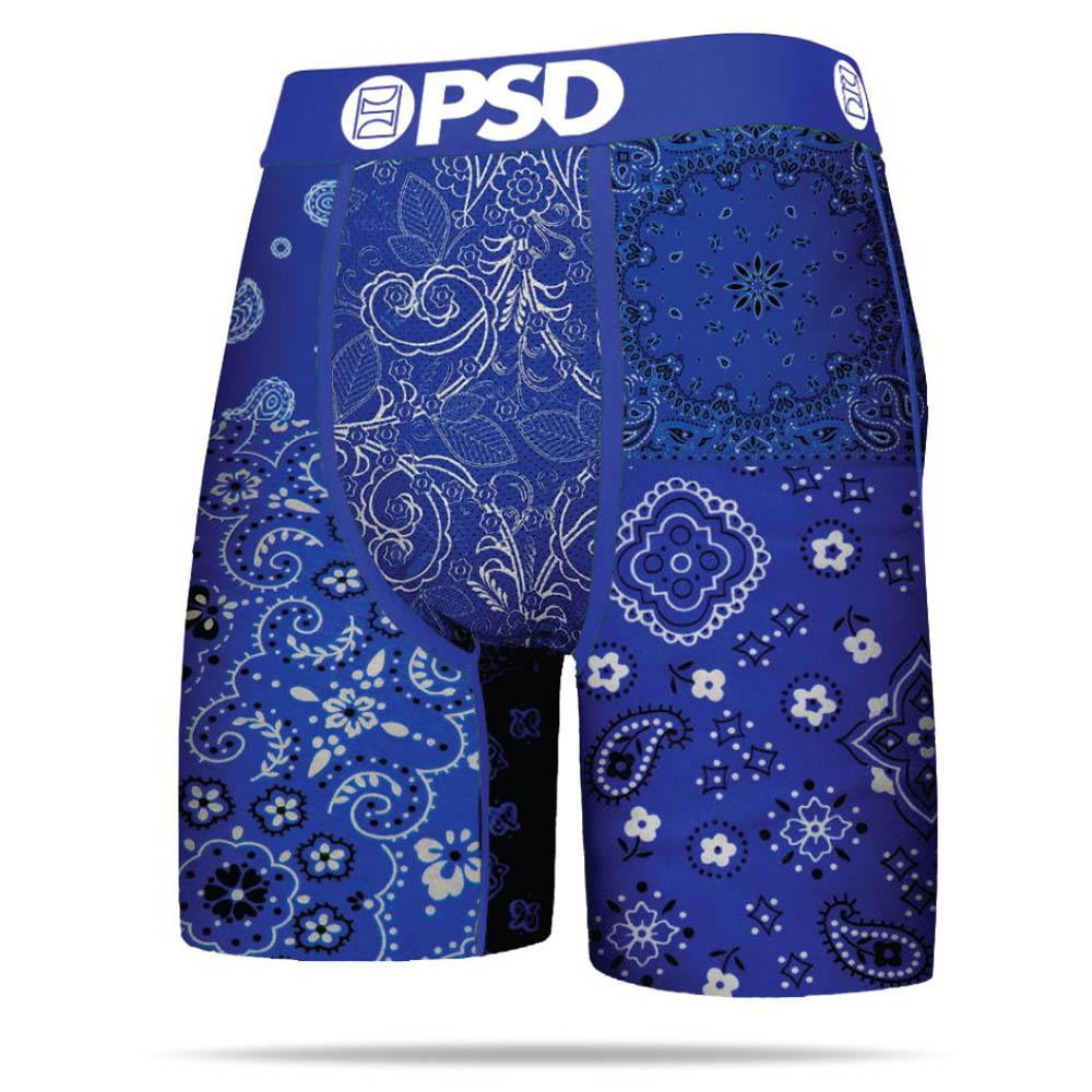 PSD Hype Blue Bandana Print Urban Athletic Boxer Briefs Underwear 121180012