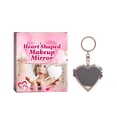thumbnail image 2 of Compact Mirror Heart Shaped Folding Double Sided Travel Makeup Mirror Portable Glitter Compact Vanity Mirror For Purse Pocket Galentine Gift Cosmetic Mirror, 2 of 8