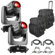 (2) Chauvet DJ Intimidator Hybrid 140SR Moving Head Lights with Cases Package