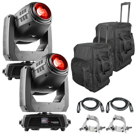 (2) Chauvet DJ Intimidator Hybrid 140SR Moving Head Lights with Cases Package