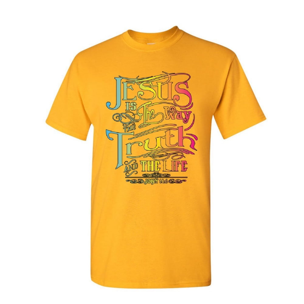 Tee Hunt Jesus Is The Way T Shirt Truth Life Bible Religion God Lord