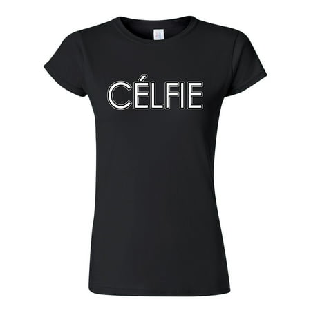 Junior Celfie Selfie Funny Humor DT T-Shirt Tee