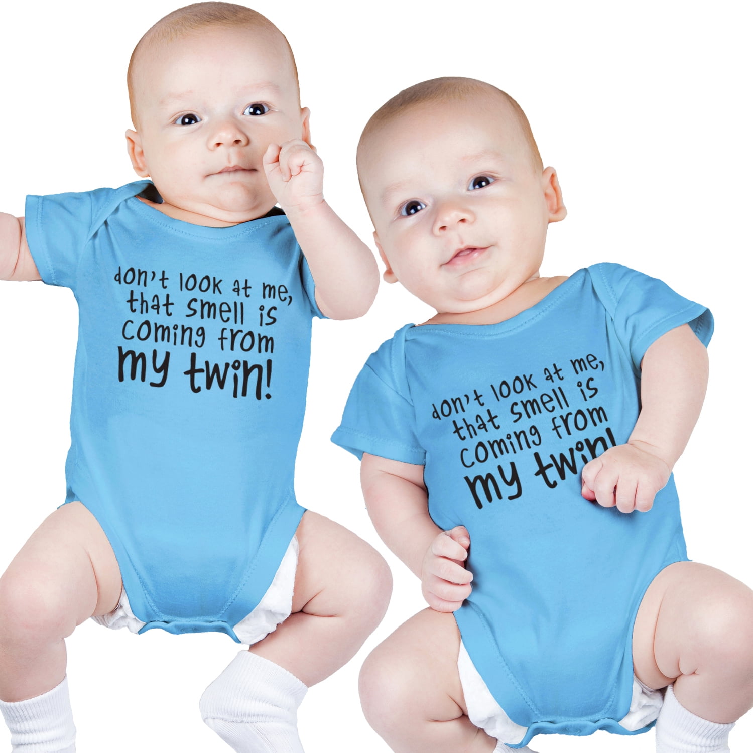Twin Boys Bodysuits, Includes 2 Bodysuits, 6-12 Month Smell Coming from ...