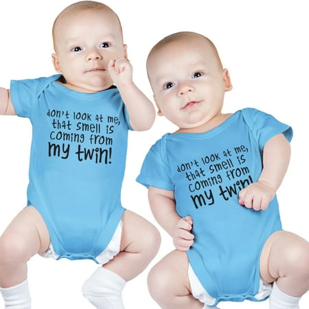 

Baby Boys Funny Shirt Includes 2 Bodysuits 0-3 Month Smell Coming from.