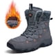 thumbnail image 5 of Zapatos Senderismo Botas Montaña Impermeables Con Aislamiento para Exteriores Hombre (Gris 42), 5 of 9