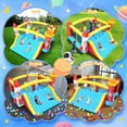 thumbnail image 3 of Adnoom Inflatable Bounce House for Kids 3-12, Bouncy Castle with 550W Blower, Jumping House with Super Wide Slide, Obstacle Course, Basketball Hoops, Indoor/Outdoor, Space Rocket Theme, Backyard, 3 of 10