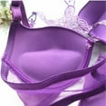 thumbnail image 4 of Wuffmeow Womens Sexy Front Closure Lace Racer Back Push Up Seamless Bra Racerback Bra, 4 of 6