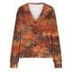 thumbnail image 4 of Puntoco Chaqueta De Punto Informal Con Estampado De Hojas Para Mujer, Chaqueta Con Botones, Abrigo De Felpa, Para Otoño E Invierno, 4 of 4