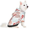 thumbnail image 2 of Honeii Tropical Corals Seahorse Print Small Dog Hoodies Pet Hooded Sweatshirts Fall Winter Puppy Cat Sweaters Warm Clothes for Small Dogs Outfits Costume-Large, 2 of 7