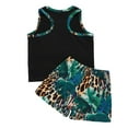 thumbnail image 3 of Fesfesfes Toddler Kids Baby Boys Fashion Summer Sleeveless Tops+Leopard Shorts Outfits Set, 3 of 9