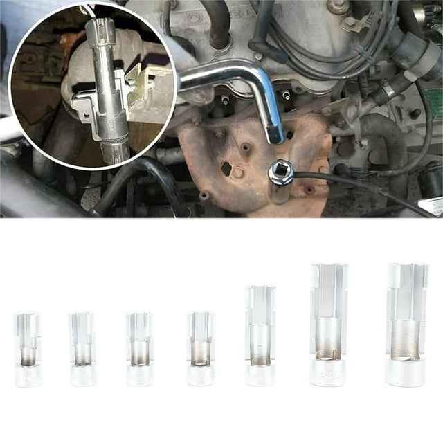 Llave De Tubo Con Sensor De Oxígeno O2, Juego De Llaves De Vaso Con Sensor De Oxígeno De Inserción Rápida, Duradera, A Prueba De Deslizamiento, Dura Para Vehículo