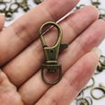 thumbnail image 5 of Goyunwell Small Lobster Clasp 80-Piece Antique Brass Swivel Snap Keychains, 5 of 7