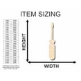thumbnail image 2 of Unfinished Wood Screwdriver Shape - Tool - Craft - up to 46" DIY 7" / 1/4", 2 of 3