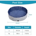 thumbnail image 3 of PUPTECK Foldable Dog Swimming Pool - Portable Pet Bathing Tub Leakproof (Gray) - New, 3 of 7
