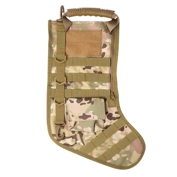 MOLLE para Medias Navideñas Accesorios Almacenamiento Adorno Navideño Al Aire Libre Navidad para Adultos (CP)