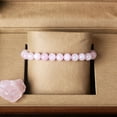 thumbnail image 4 of Original Pink Rose Powder Crystal Quartz Bracelets for Women Natural Stone Stretch Bracelets Homme Purify Soul Jewelry Pulsera, 4 of 5