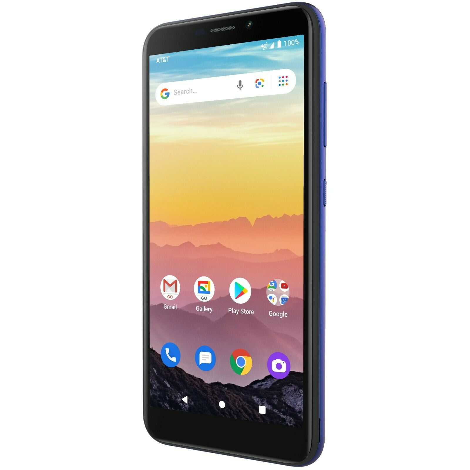At T Calypso Prepaid Smartphone 5 5 Display Blue 16 Gb Brand New Walmart Com