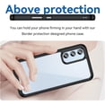 thumbnail image 2 of Case for Samsung Galaxy A54 5G Phone Case Slim Dropproof [Defend from Drop/Scratch/Slip/Fingerprint] Clear Acrylic Hard Back Soft TPU Bumper Hybrid Phone Cover for Samsung Galaxy A54 5G-Black, 2 of 16