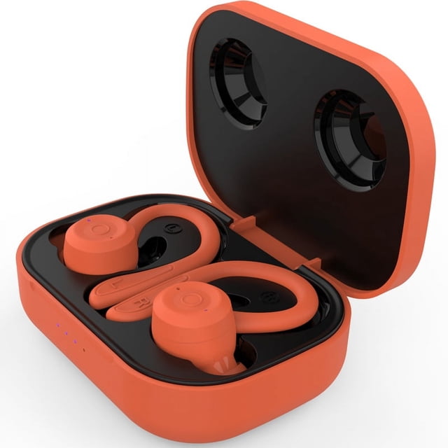 Audífonos Inalámbricos Bluetooth con Gancho para Oído, de Sonido, Larga Duración de Batería, Ideales para Deporte y Juegos ROJO