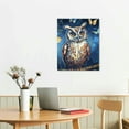 thumbnail image 3 of ONETECH  Owl Wall Decor Owl and Butterfly Picture Owl Family Framed Canvas Art Print Living Room Bedroom Wall Decor 12x16 in, 3 of 5